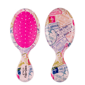 CALA WET-N-DRY MINI DETANGLING HAIR BRUSH (WORLD TRAVELER)